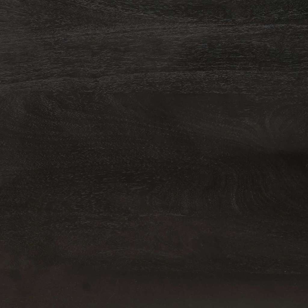 vidaXL Nachtkastje Zwart en Goud 40 x 33,5 x 46 cm Massief acaciahout