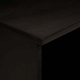 vidaXL Nachtkastje Zwart en Goud 40 x 33 x 46 cm Massief acaciahout