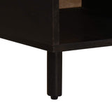 vidaXL Salontafel Wit 80 x 50 x 40 cm Massief Mango Hout