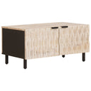vidaXL Coffee Table White 80x50x40 cm Solid Mango Wood