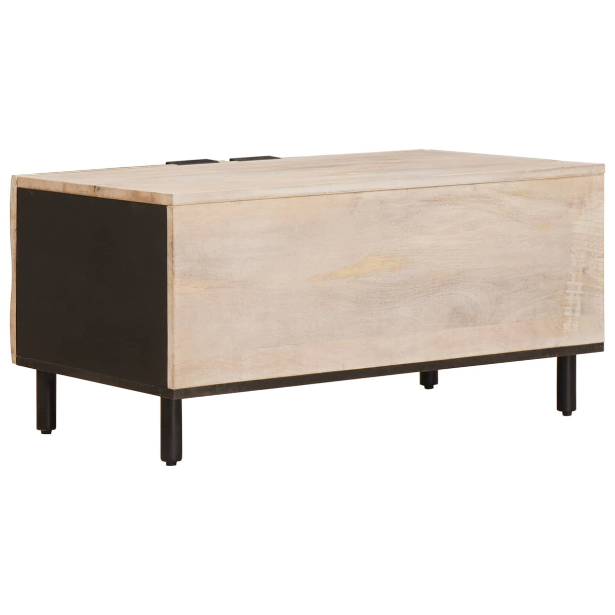 vidaXL Coffee Table White 80x50x40 cm Solid Mango Wood