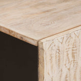 vidaXL Coffee Table White 80x50x40 cm Solid Mango Wood