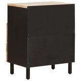 vidaXL Nachtkastje met lade Wit 50 x 33 x 60 cm Massief Mango Hout