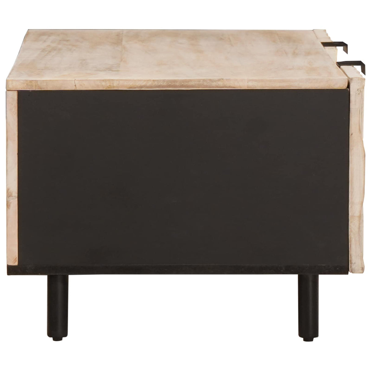 vidaXL Salontafel Wit 100 x 54 x 40 cm Massief Mango Hout