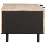 vidaXL Salontafel Wit 100 x 54 x 40 cm Massief Mango Hout