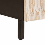 vidaXL Salontafel Wit 100 x 54 x 40 cm Massief Mango Hout