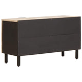 vidaXL TV Kast Witte Was Afwerking 80 x 33 x 46 cm Massief Mango Hout