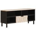 vidaXL TV Kast Witte Was Afwerking 100 x 33 x 46 cm Massief Mango Hout