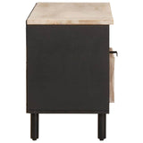 vidaXL TV Kast Witte Was Afwerking 100 x 33 x 46 cm Massief Mango Hout