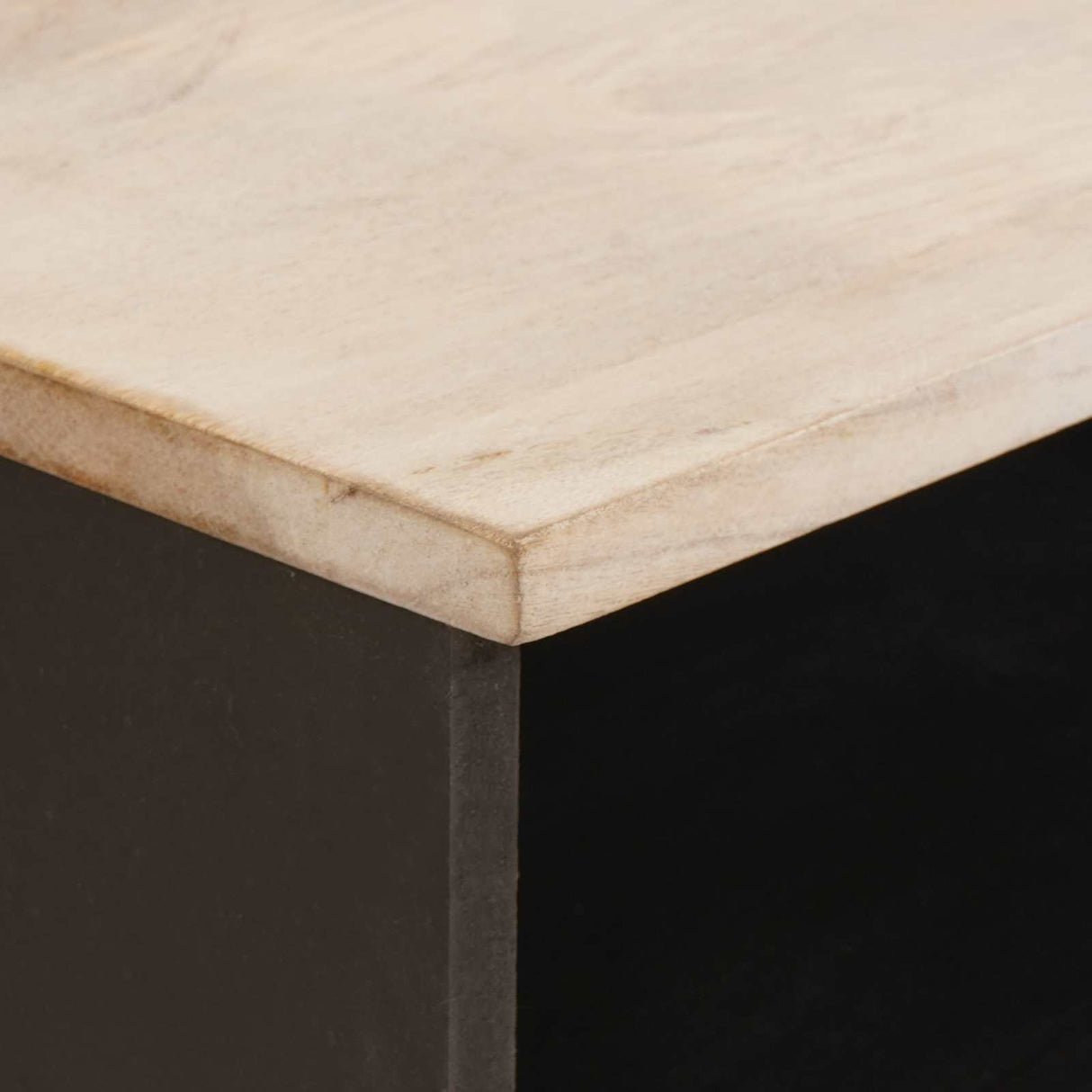vidaXL TV Kast Witte Was Afwerking 100 x 33 x 46 cm Massief Mango Hout