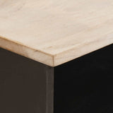 vidaXL TV Kast Witte Was Afwerking 100 x 33 x 46 cm Massief Mango Hout