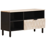 vidaXL TV Kast Witte Was Afwerking 80 x 33 x 46 cm Massief Mango Hout