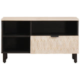 vidaXL TV Kast Witte Was Afwerking 80 x 33 x 46 cm Massief Mango Hout