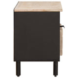 vidaXL TV Kast Witte Was Afwerking 80 x 33 x 46 cm Massief Mango Hout