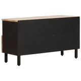 vidaXL TV Kast Witte Was Afwerking 80 x 33 x 46 cm Massief Mango Hout