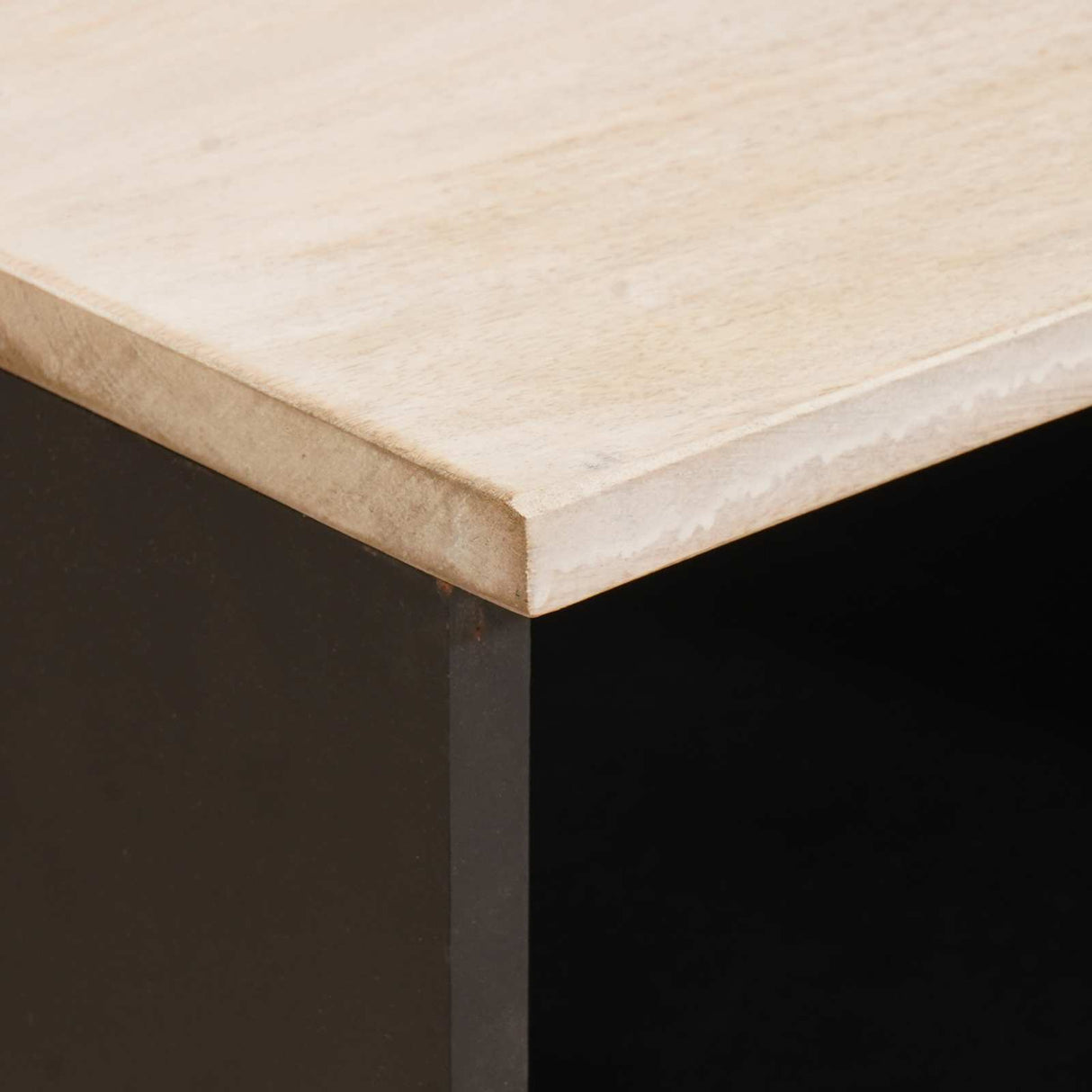 vidaXL TV Kast Witte Was Afwerking 80 x 33 x 46 cm Massief Mango Hout