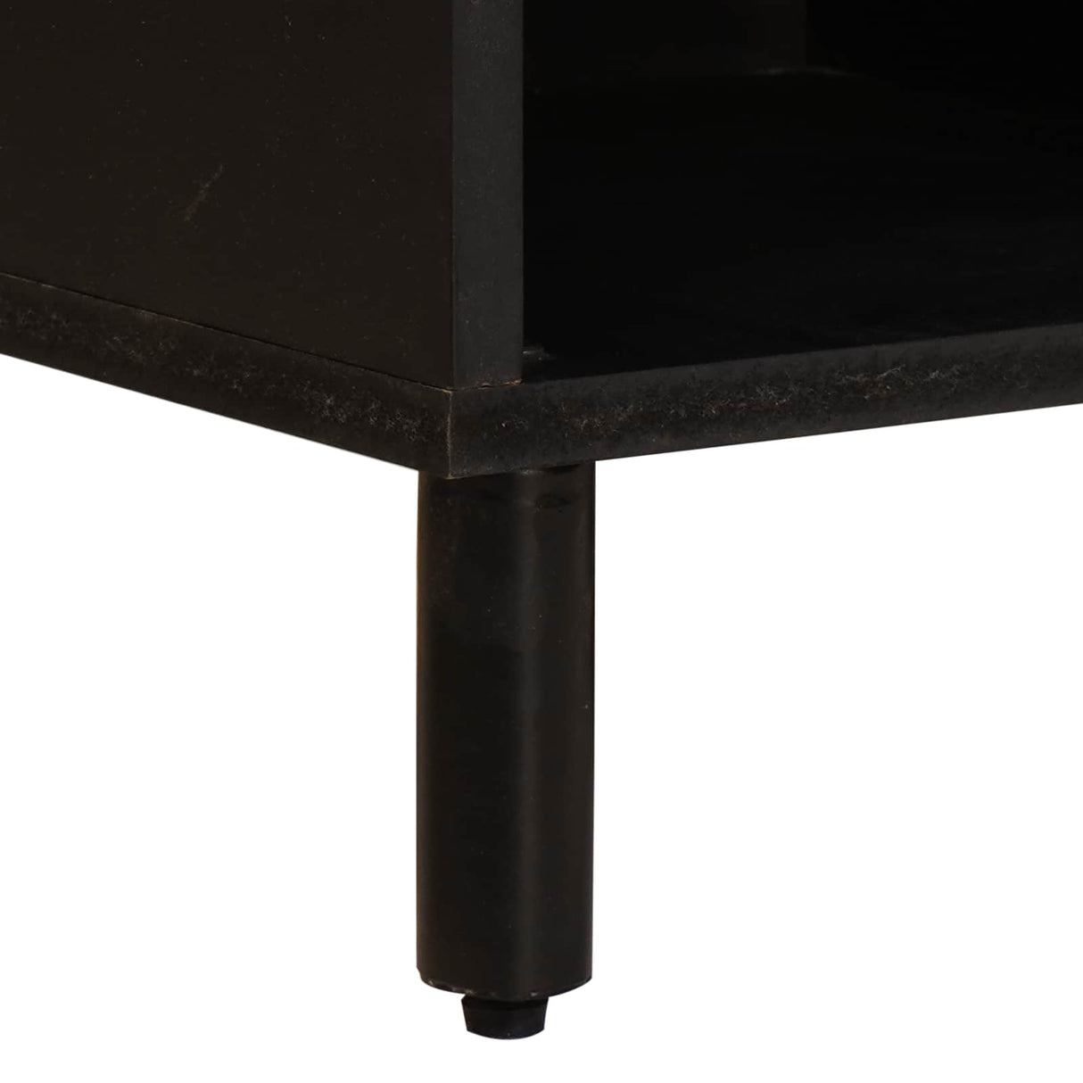 vidaXL TV Kast Witte Was Afwerking 80 x 33 x 46 cm Massief Mango Hout
