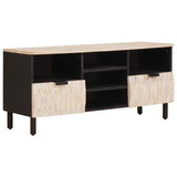 vidaXL TV Kast Witte Was Afwerking 100 x 33 x 46 cm Massief Mango Hout
