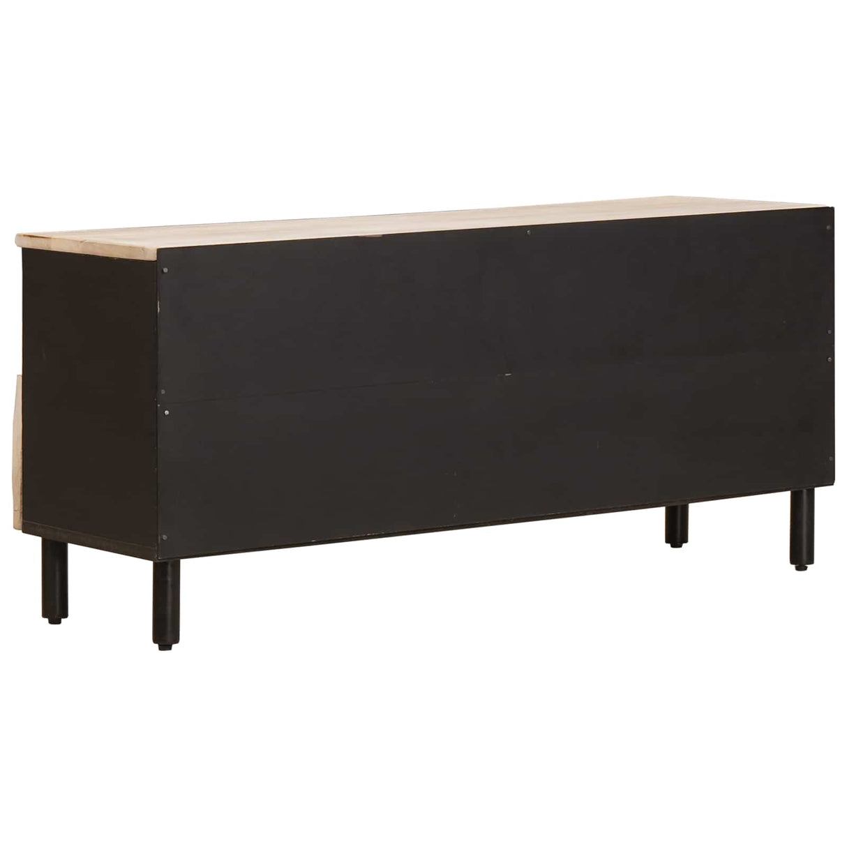 vidaXL TV Kast Witte Was Afwerking 100 x 33 x 46 cm Massief Mango Hout