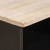 vidaXL TV Kast Witte Was Afwerking 100 x 33 x 46 cm Massief Mango Hout