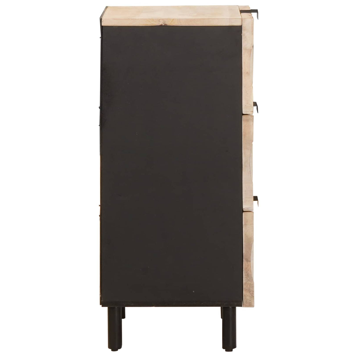 vidaXL Sideboard White Wash Finish 40 x 33 x 75 cm Solid Mango Wood