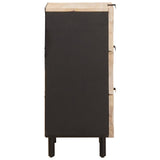vidaXL Sideboard White Wash Finish 40 x 33 x 75 cm Solid Mango Wood
