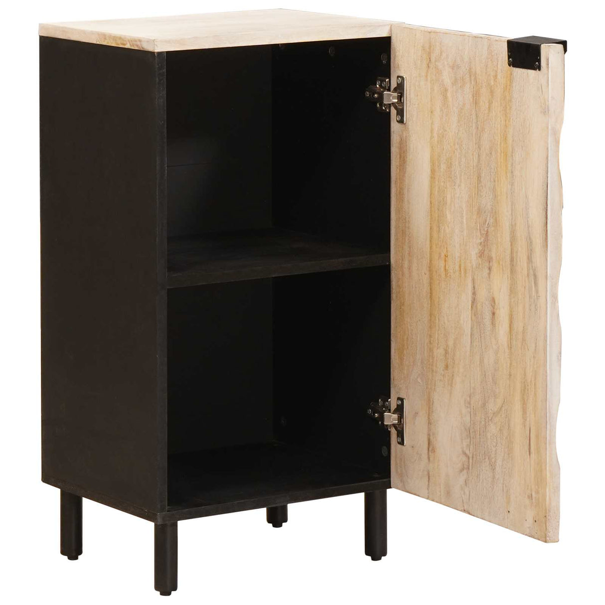 vidaXL Dressoir Witte Was Afwerking 40 x 33 x 75 cm Massief Mango Hout