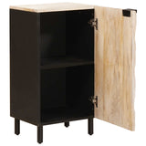 vidaXL Dressoir Witte Was Afwerking 40 x 33 x 75 cm Massief Mango Hout