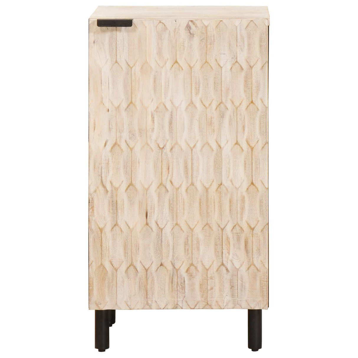 vidaXL Dressoir Witte Was Afwerking 40 x 33 x 75 cm Massief Mango Hout