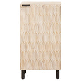 vidaXL Dressoir Witte Was Afwerking 40 x 33 x 75 cm Massief Mango Hout