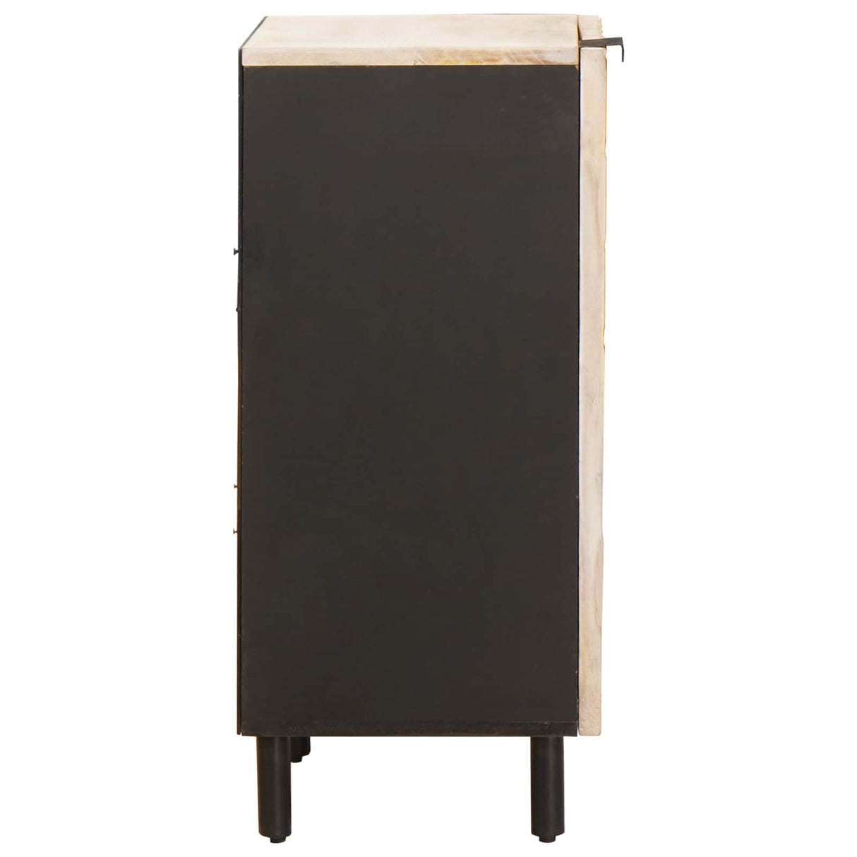 vidaXL Dressoir Witte Was Afwerking 40 x 33 x 75 cm Massief Mango Hout