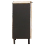 vidaXL Dressoir Witte Was Afwerking 40 x 33 x 75 cm Massief Mango Hout
