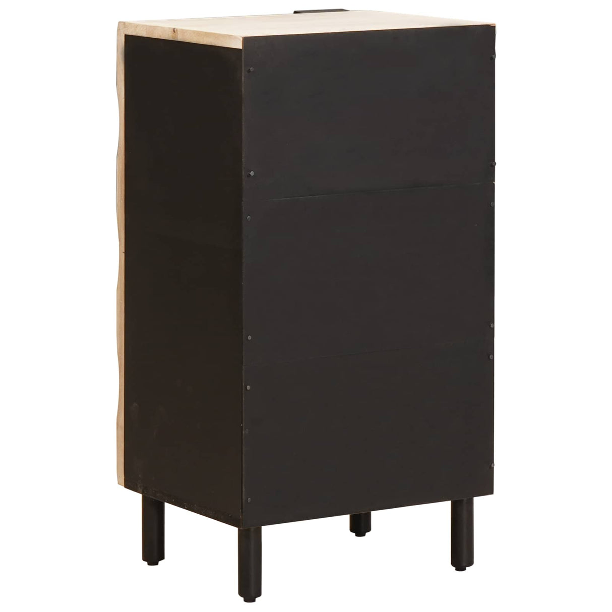 vidaXL Dressoir Witte Was Afwerking 40 x 33 x 75 cm Massief Mango Hout