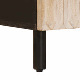 vidaXL Dressoir Witte Was Afwerking 40 x 33 x 75 cm Massief Mango Hout