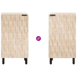 vidaXL Dressoir Witte Was Afwerking 40 x 33 x 75 cm Massief Mango Hout