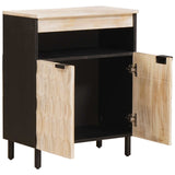 vidaXL Sideboard White Wash 60 x 33 x 75 cm Solid Mango Wood