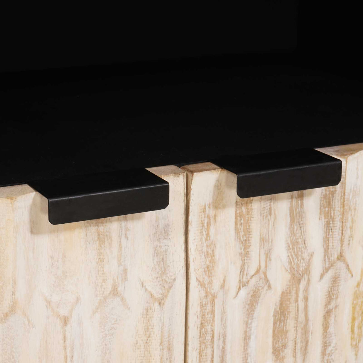 vidaXL Sideboard White Wash 60 x 33 x 75 cm Solid Mango Wood
