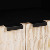 vidaXL Sideboard White Wash 60 x 33 x 75 cm Solid Mango Wood