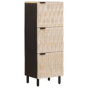 vidaXL Highboard met opslag Witte Was Afwerking 40 x 33 x 110 cm