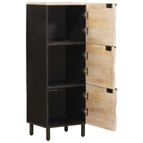vidaXL Highboard met opslag Witte Was Afwerking 40 x 33 x 110 cm