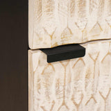 vidaXL Highboard met opslag Witte Was Afwerking 40 x 33 x 110 cm