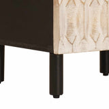 vidaXL Highboard met opslag Witte Was Afwerking 40 x 33 x 110 cm