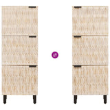 vidaXL Highboard met opslag Witte Was Afwerking 40 x 33 x 110 cm