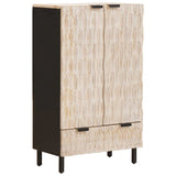 vidaXL Highboard met lade Witte Was Afwerking 60 x 33 x 100 cm