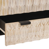 vidaXL Highboard met lade Witte Was Afwerking 60 x 33 x 100 cm