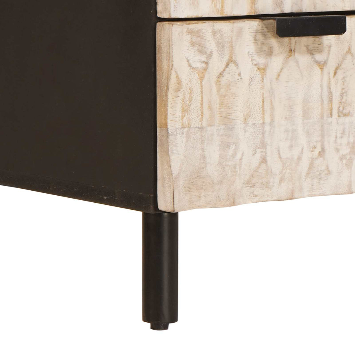 vidaXL Highboard met lade Witte Was Afwerking 60 x 33 x 100 cm