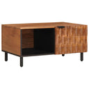 vidaXL Salontafel Wit 80 x 50 x 40 cm Massief Mango Hout