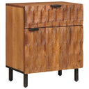 vidaXL Nachtkastje met lade Wit 50 x 33 x 60 cm Massief Mango Hout