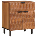 vidaXL Nachtkastje met lade Wit 50 x 33 x 60 cm Massief Mango Hout