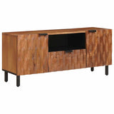 vidaXL TV Kast Witte Was Afwerking 105 x 33 x 46 cm Massief Mango Hout